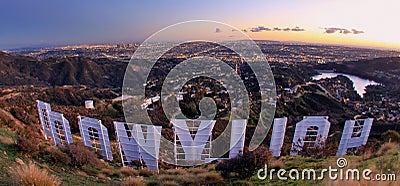 Hollywood Hills Editorial Stock Photo