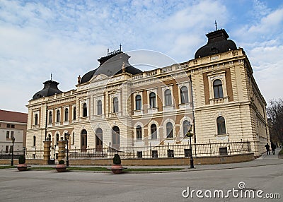 Shot of Patriarchy Court in the city Sremski Karlovci near Novi Stock Photo