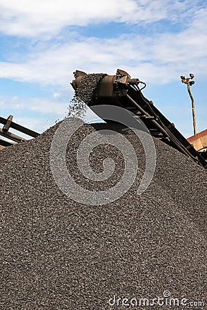 Shot of the process of working in area of Manganese mining in South Africa Stock Photo