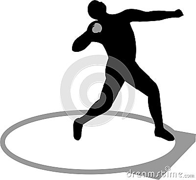 Shot Putter Stock Photo