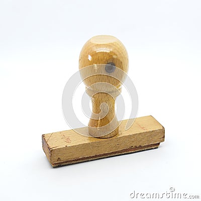 Shot to some wooden stamping tools Stock Photo