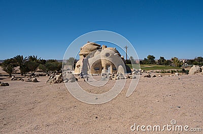 Shot of TURTLE HOUSE El Gouna in El Gouna, Red Sea, Egypt, Africa Stock Photo