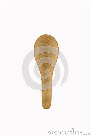 The shot wooden spoon background isolated on white for you design Stock Photo