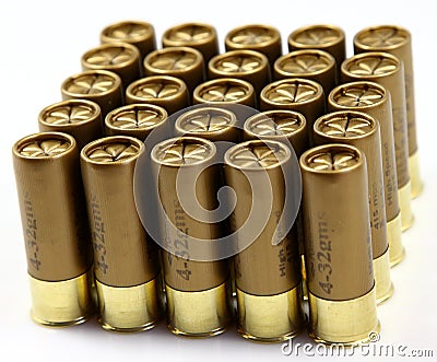 Shotgun cartridges Stock Photo