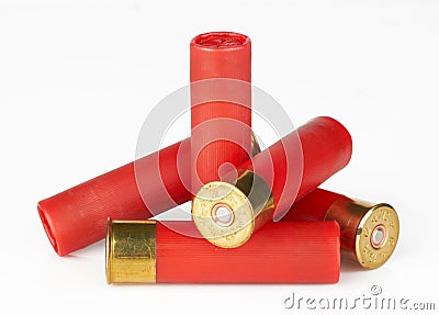 Shotgun shells Stock Photo