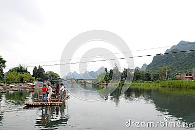 China Guilin river scenery Editorial Stock Photo