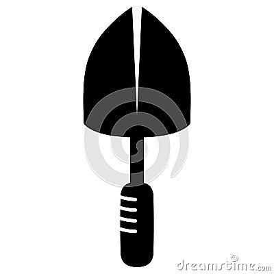 Shovel icon design. Gardening flat icon. Vector Illustration