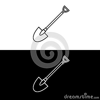 Shovel Icon. Gardening Vector Illustration Vector Illustration