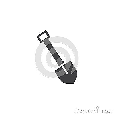 Shovel vector icon Vector Illustration