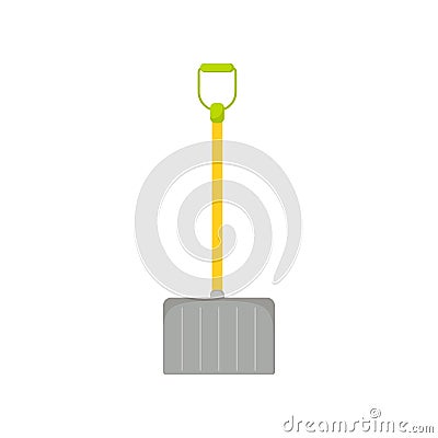 Shovel vector icon isolated. Garden tool in cartoon style Vector Illustration