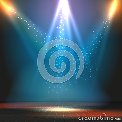 Show or dance floor vector background with Vector Illustration