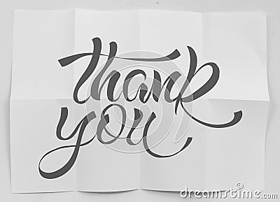 Show design word THANK YOU Stock Photo