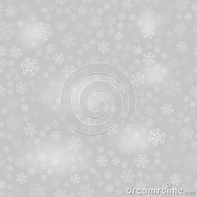 Show Flakes Pattern on Grey Sky Background Vector Illustration