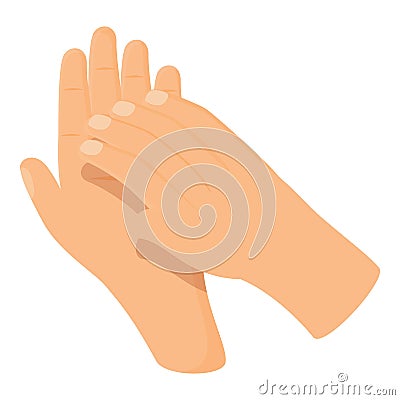 Show handclap icon cartoon vector. Hand applause Vector Illustration