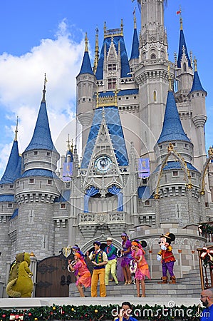 Show at Magic Kingdom park, Walt Disney World Resort Orlando, Florida, USA Editorial Stock Photo