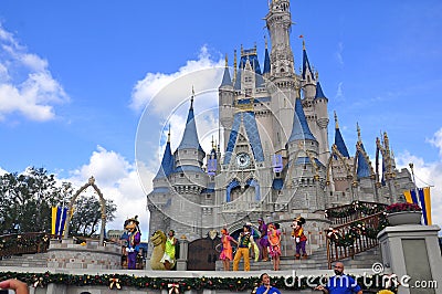 Show at Magic Kingdom park, Walt Disney World Resort Orlando, Florida, USA Editorial Stock Photo