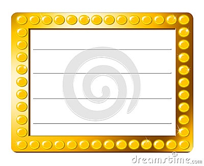 Show Marquee With Lights Stock Photo