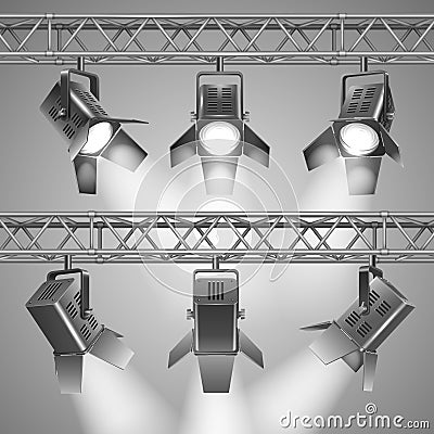 Show projectors vector design illustration Vector Illustration