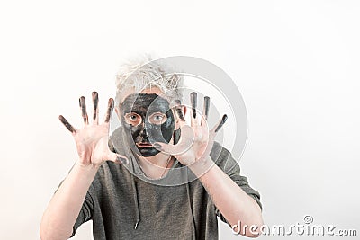 Show pure emotions not a mask Stock Photo