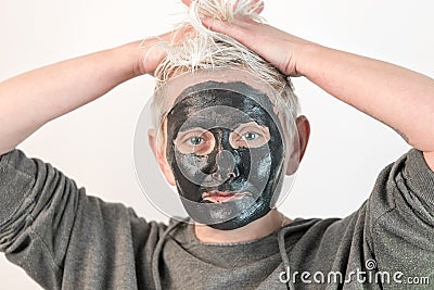 Show pure emotions not a mask Stock Photo