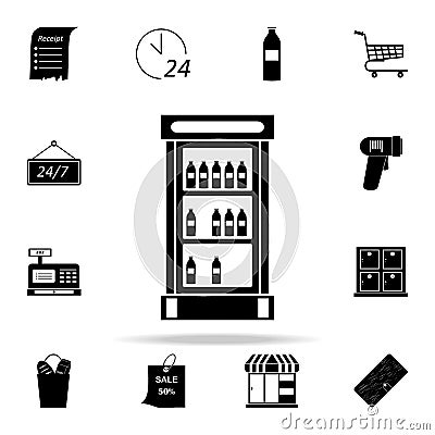 show-window with drinks icon. market icons universal set for web and mobile Stock Photo