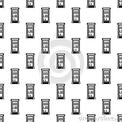 show-window with drinks icon in Pattern style Stock Photo