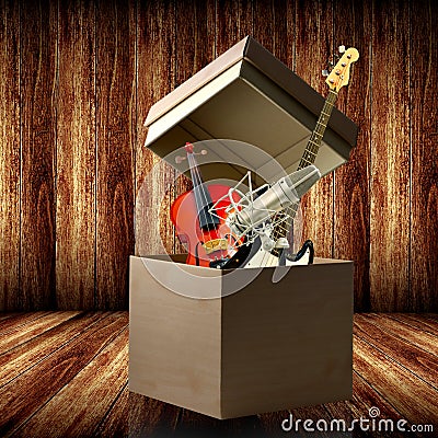 Show your music talent Stock Photo