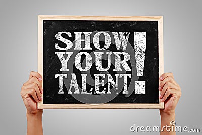 Show your talent Stock Photo