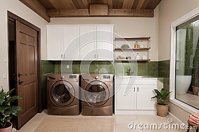 Showcasing Interior Design in Style Bronzed Beauty Stock Photo