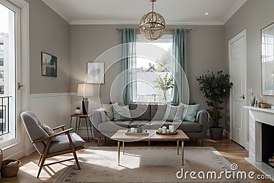 Showcasing Interior Design in Style Refined Relish Stock Photo