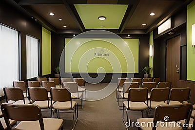 Showcasing Interior Design in Style Retro Revival Stock Photo