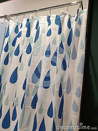 the shower curtain Stock Photo
