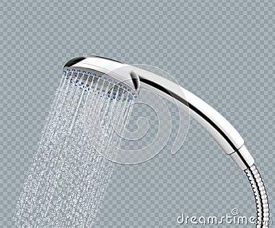 Shower Head On Transparent Background Cartoon Illustration