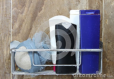 Shower items Stock Photo