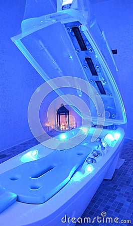 Shower massage cabin SPA treatment Stock Photo