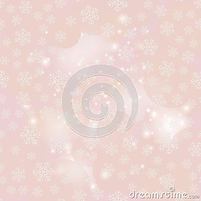 Showflakes Pattern. Winter Christmas Texture Stock Photo