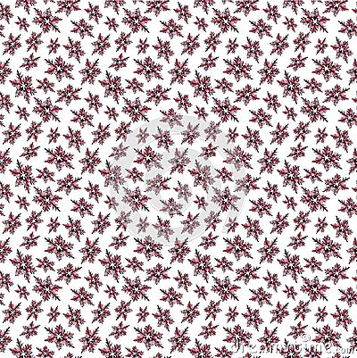 Showflakes seamless pattern Stock Photo