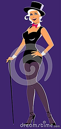 Showgirl Vector Illustration