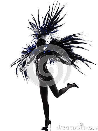 Showgirl woman revue dancer dancing Stock Photo