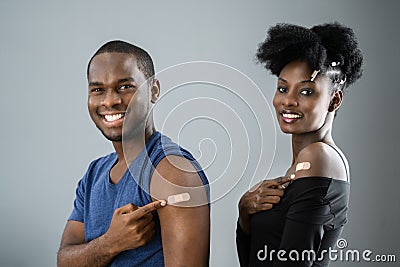 Showing Covid-19 Vaccination And Immunization Stock Photo