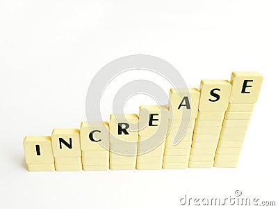 Showing increase concept Stock Photo