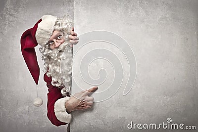 Showing Santa Claus Stock Photo