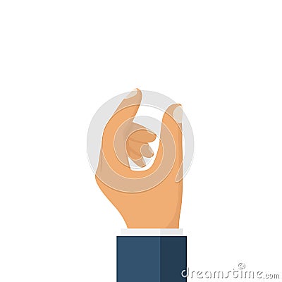 Showing small size. Vector Illustration