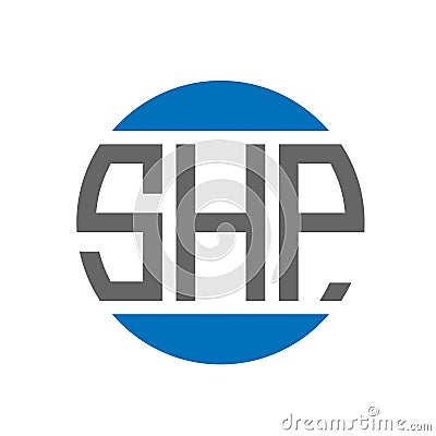 SHP letter logo design on white background. SHP creative initials circle logo concept. SHP letter design Vector Illustration