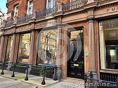 James Purdey & Sons is a British gunmaker based in London Mayfair,England UK Editorial Stock Photo