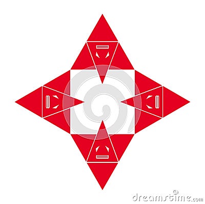 Shri Ganesha vector icon with triangle Vector Illustration