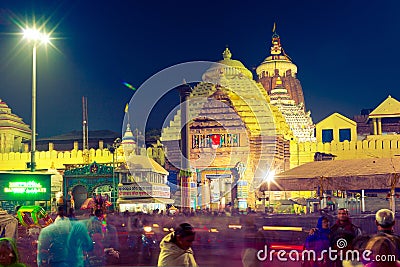 Shri Jagannath Temple in Puri Editorial Stock Photo
