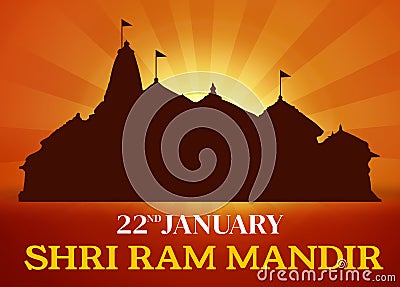 1.16.2024. Shri Ram Mandir Opening in Ayodhya on 22nd january for hindu Editorial Stock Photo