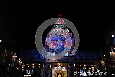 Shrimant Dagdusheth Halwai Ganpati Decoration, Pune, Maharashtra Stock Photo