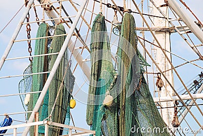 Shrimp Boat Detail Stock Photo